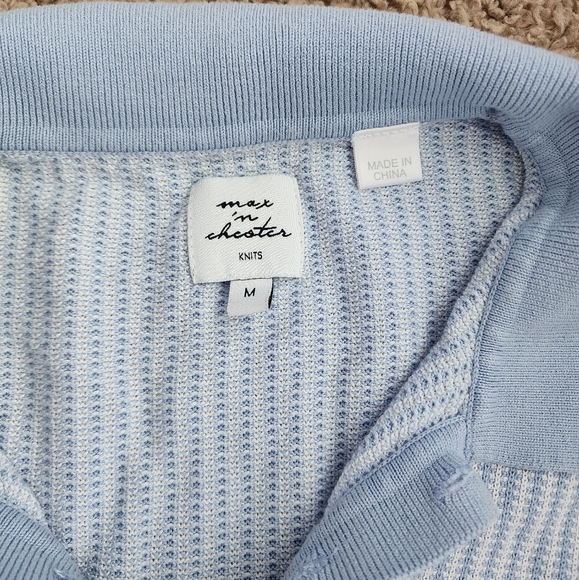 Max 'n Chester Striped Knit Polo - Picture 4 of 6